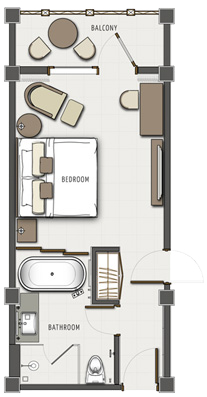 Deluxe Lagoon View Floor Room